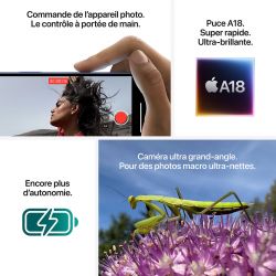 APPLE IPHONE 16 128GB 6.1 POUCES BLACK