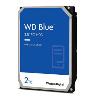 DISQUE DUR 3.5 - 2000GO (2TO) WESTERN DIGITAL BLUE 256MO CACHE SATA 6GB/S 7200T