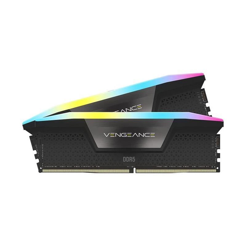 DDR 5 CORSAIR VENGEANCE RGB 96 GO (2 X 48 GO) 5600 MHZ CL40 - NOIR