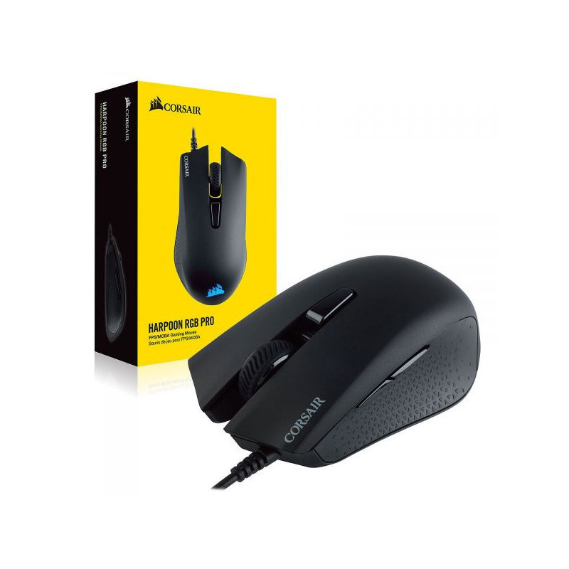 SOURIS GAMING FILAIRE CORSAIR HARPOON RGB PRO NOIR