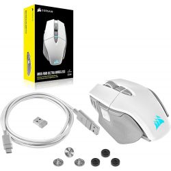 SOURIS GAMING CORSAIR GAMING M65 RGB ULTRA WIRELESS (BLANC)