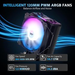 VENTIRAD DF Z4 PRO MIST BLACK (INTEL/AMD AM5) TDP UP 200W