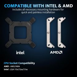 VENTIRAD DF Z4 PRO MIST BLACK (INTEL/AMD AM5) TDP UP 200W
