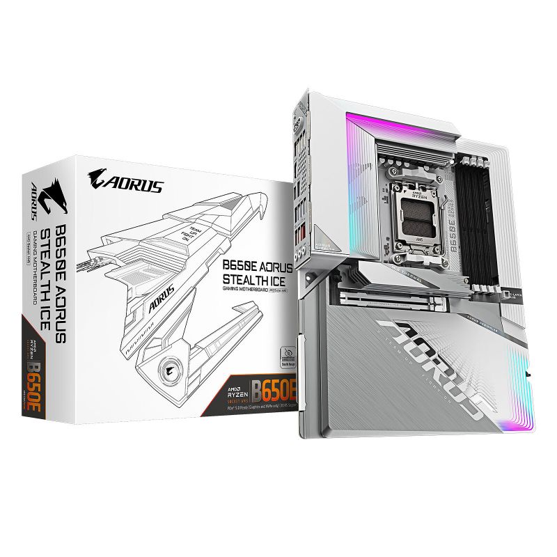 CARTE MERE GIGABYTE B650E AORUS STEALTH ICE DDR5