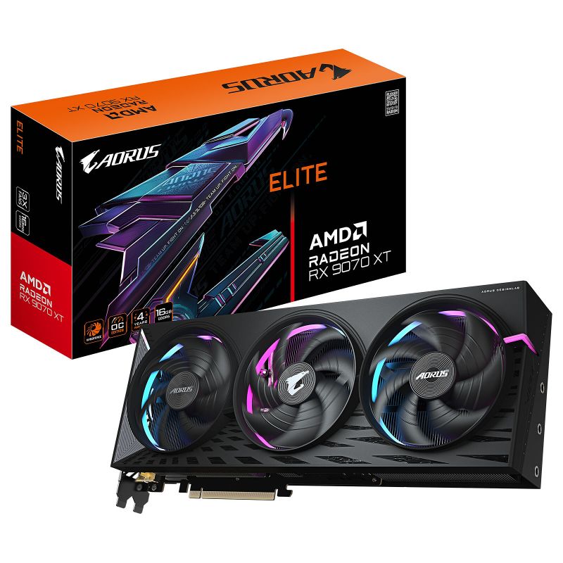 Carte graphique Gigabyte AORUS Radeon RX 9070 XT ELITE 16G