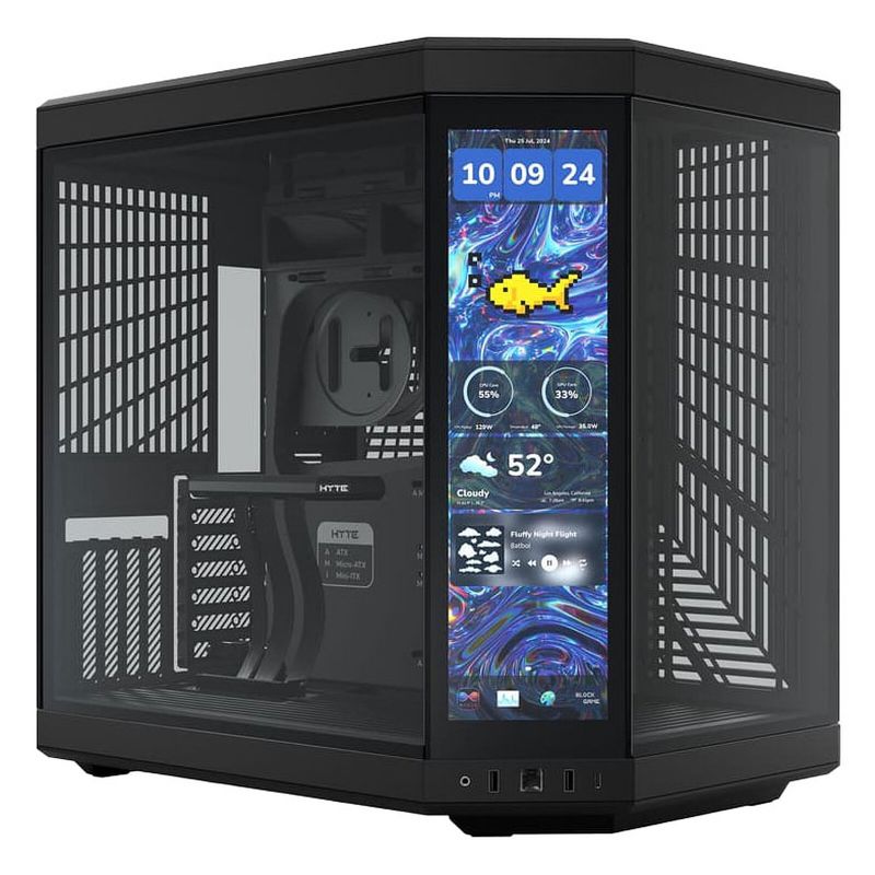 Boîtier PC Hyte Y70 Touch Infinite Noir - MT/SansAlim/ATX