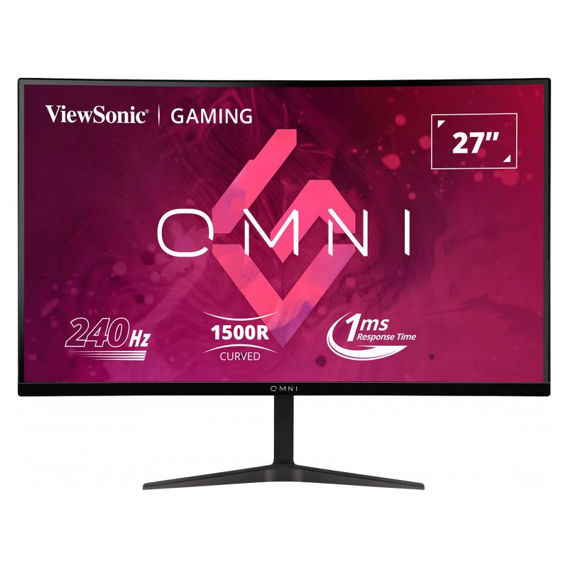 ECRAN INCURVE GAMING VIEWSONIC 27 POUCES LED - VX2719-PC-MHD / 240HZ /1080P/1500R/HP