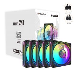 VENTILATEUR BOITIER DF INF24T 5IN1 FAN BLACK