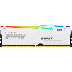DDR 5 6000 MHZ KINGSTON TECHNOLOGY FURY BEAST 16GB CL36 DIMM WHITE RGB EXPO