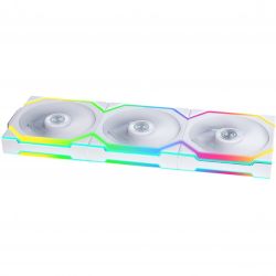 VENTILATEUR BOITIER PACK DE 3 120MM LIAN-LI UNI FAN SL ARGB PWM - BLANC - REVERSE