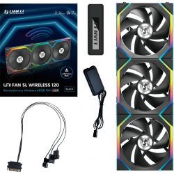 VENTILATEUR BOITIER PACK DE 3 120MM LIAN-LI UNI FAN SL ARGB PWM SANS FIL - NOIR