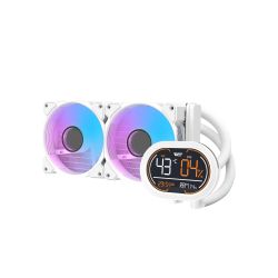 AIO ( KIT WATERCOOLING ) DF DH240D WHITE (MAGNETIC SCREEN)