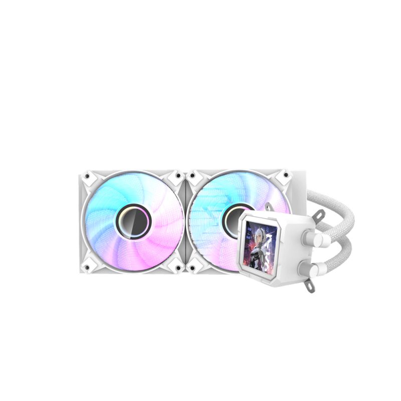 AIO ( KIT WATERCOOLING ) DF DV240S WHITE (MAGNETIC SCREEN)