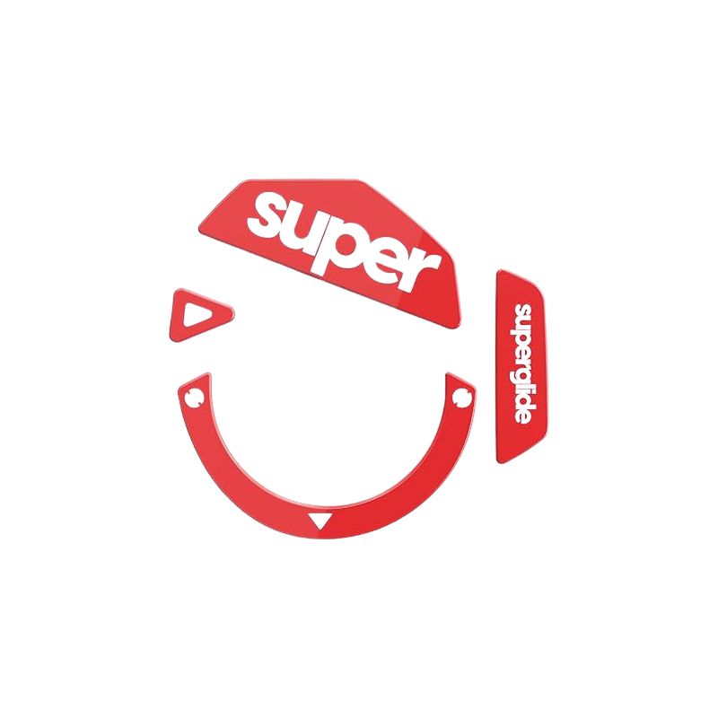 PATINS VERRE V2 MODDING SUPERGLIDE- LOGITECH G502 - ROUGE