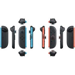 Paire De Manettes Joy-con 2 Gauche Bleu Clair & Droite Rouge Clair
