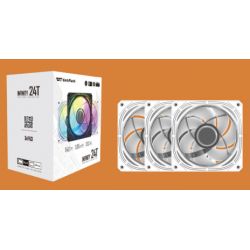 VENTILATEUR BOITIER DF INF24T 3IN1 FAN WHITE
