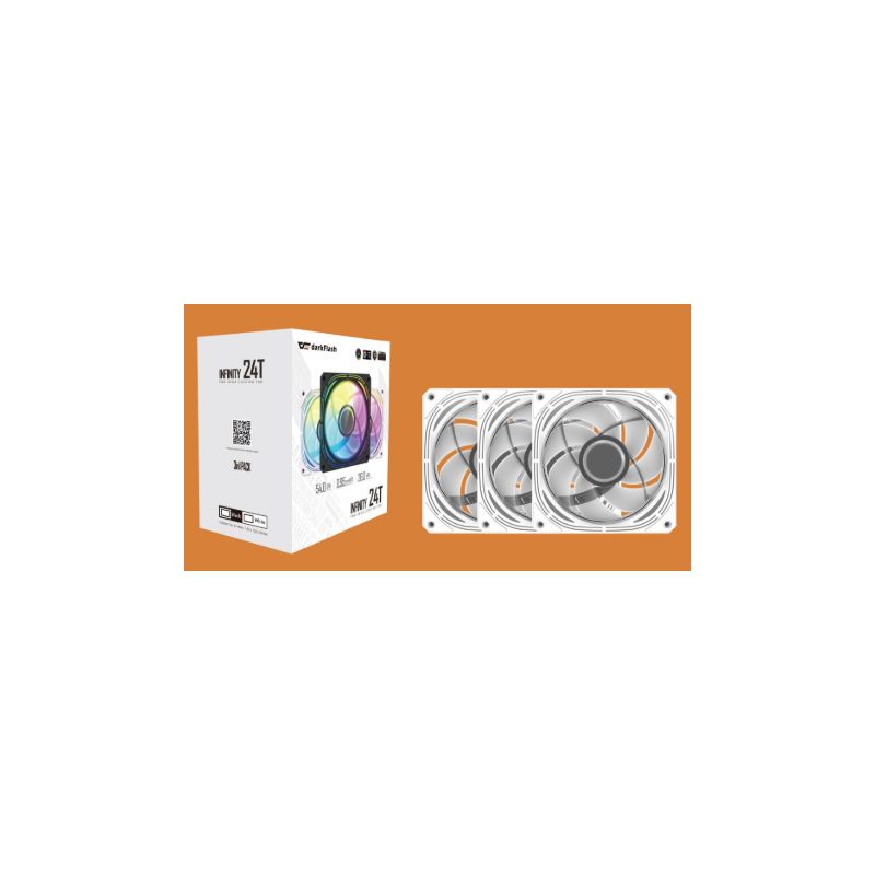 VENTILATEUR BOITIER DF INF24T 3IN1 FAN WHITE