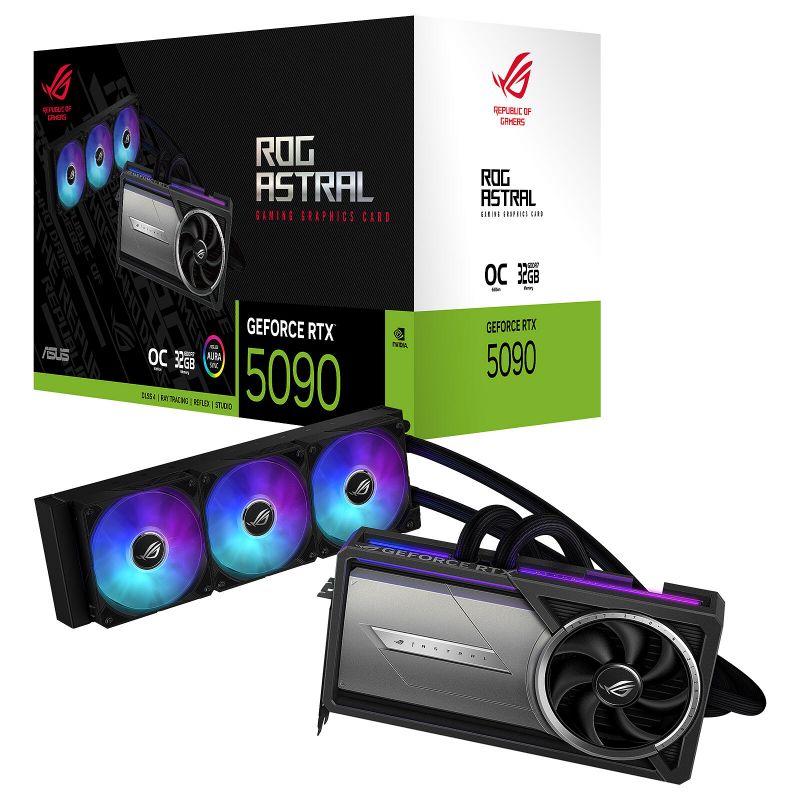 CARTE GRAPHIQUE ASUS ROG ASTRAL LC GEFORCE RTX 5090 32GB GDDR7 OC EDITION