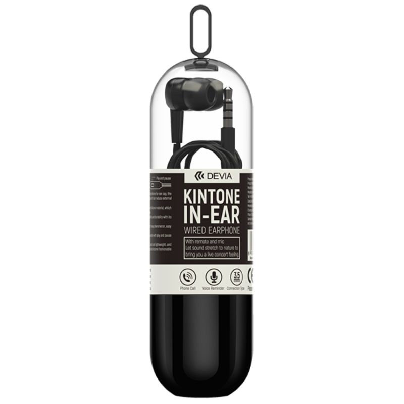 DEVIA Kintone Casque Filaire noir