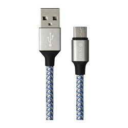 DEVIA Cable Tressé Type-C 1m 2,4A