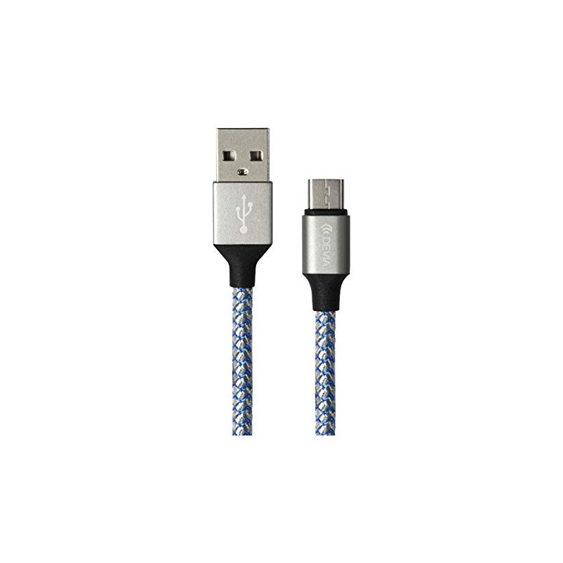 DEVIA Cable Tressé Type-C 1m 2,4A