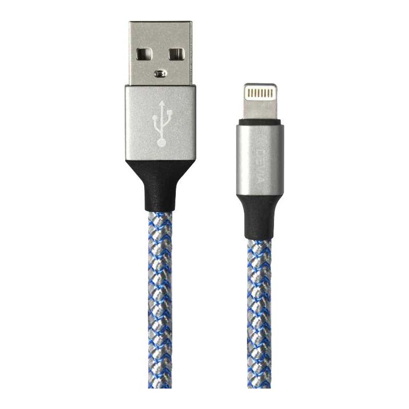 DEVIA Cable Tressé Lightning 1m 2,4A