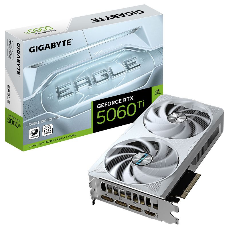 CARTE GRAPHIQUE GIGABYTE RTX 5060 Ti EAGLE OC ICE 16GO
