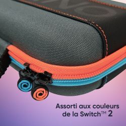 Etui de protection et transport - Zipper Orange/Bleu (Switch 2 / Switch / OLED)