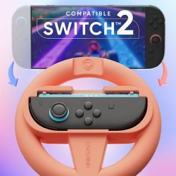 Pack de 2 supports manette volants de course - Orange/Bleu ONIVERSE (SWITCH 2)