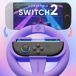 Pack de 4 supports manette volants de course - Orange/Bleu/Violet/Vert ONIVERSE (SWITCH 2)