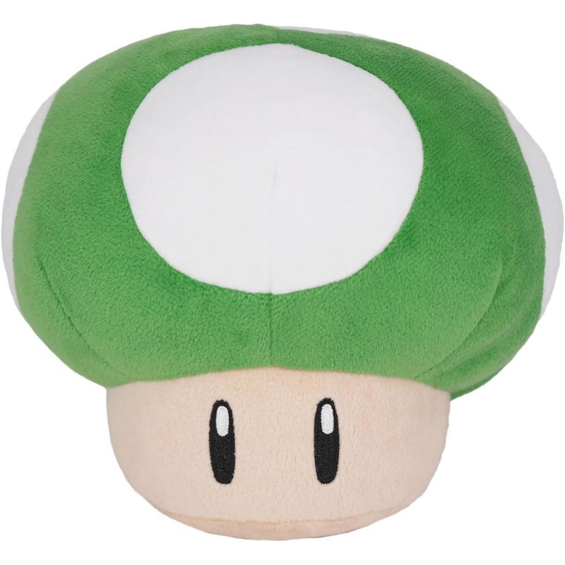 Peluche Super Mario - Champignon 1UP 16 cm