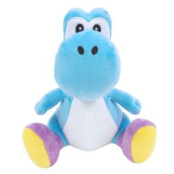PELUCHE Super Mario - Yoshi bleu ciel 20 cm