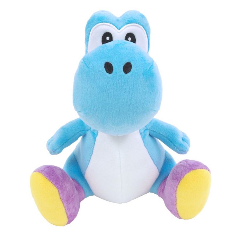 PELUCHE Super Mario - Yoshi bleu ciel 20 cm