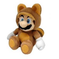 PELUCHE SUPER MARIO Mario Tanooki 22 cm