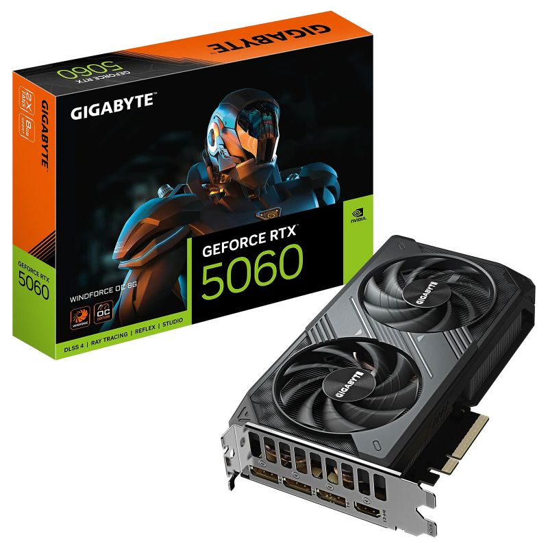 CARTE GRAPHIQUE GIGABYTE RTX 5060 WF2 OC - 8GD