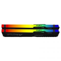 DDR 5 6000 MHZ KINGSTON FURY BEAST RGB 32 GO (2 X 16 GO) CL30 - KF560C30BBEAK2-32