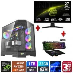 PACK PC GAMER HILDEGARDE ( ECRAN / CLAVIER / SOURIS / CASQUE )