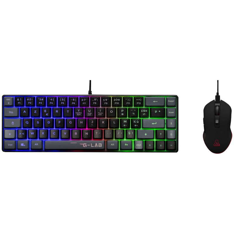 PACK CLAVIER/SOURIS THE G-LAB COMBO HYDRO BKG/FR Pack 2 en 1