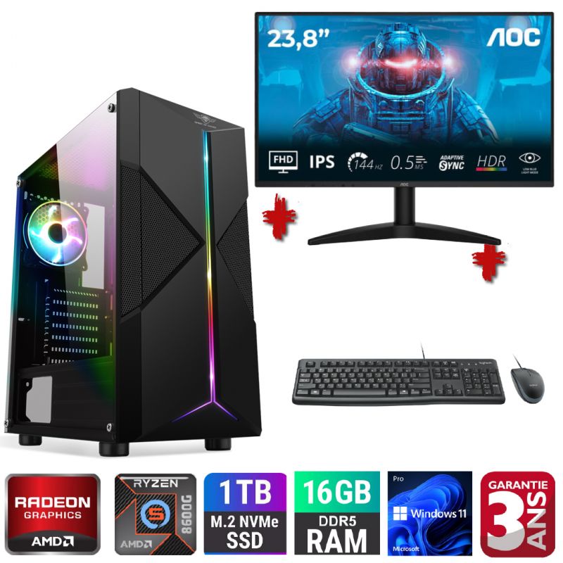 PACK PC GAMER NEOCORE ( ECRAN / CLAVIER / SOURIS /CASQUE )