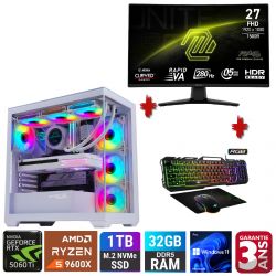 PACK PC GAMER HILDEGARDE ( ECRAN / CLAVIER / SOURIS / CASQUE )