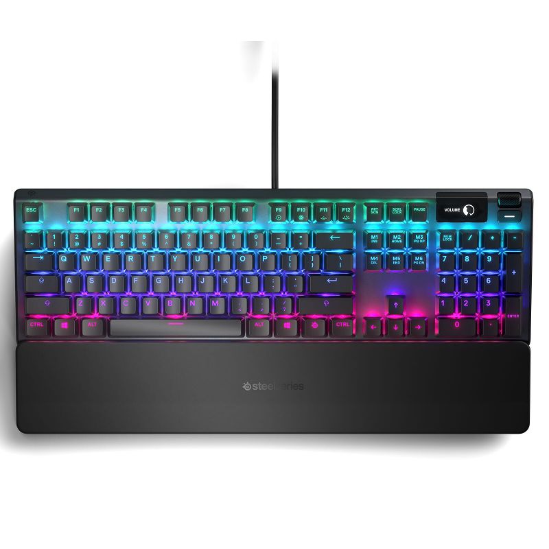 CLAVIER GAMING SteelSeries Apex 5 - Hybride Mécanique - Repose-Mains Magnétique Premium - RGB QWERTY