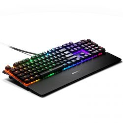 CLAVIER GAMING SteelSeries Apex 5 - Hybride Mécanique - Repose-Mains Magnétique Premium - RGB QWERTY
