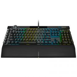CLAVIER CORSAIR K100 RGB Optiques-Mécaniques OPX: Ultrarapides et Linéaire, Double Injection PBT AZERTY, Noir