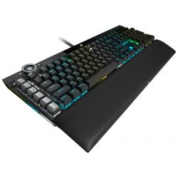 CLAVIER CORSAIR K100 RGB Optiques-Mécaniques OPX: Ultrarapides et Linéaire, Double Injection PBT AZERTY, Noir
