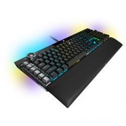 CLAVIER CORSAIR K100 RGB Optiques-Mécaniques OPX: Ultrarapides et Linéaire, Double Injection PBT AZERTY, Noir