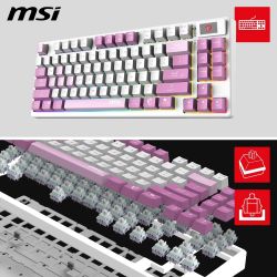 CLAVIER MECANIQUE MSI FORGE GK600 TKL W VIOLET FR
