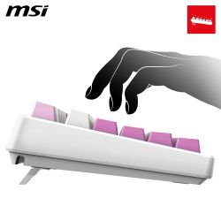 CLAVIER MECANIQUE MSI FORGE GK600 TKL W VIOLET FR