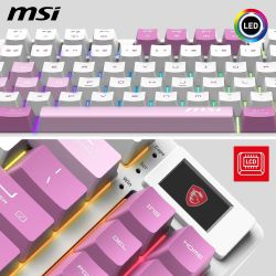 CLAVIER MECANIQUE MSI FORGE GK600 TKL W VIOLET FR