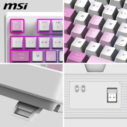 CLAVIER MECANIQUE MSI FORGE GK600 TKL W VIOLET FR