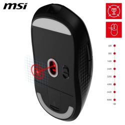SOURIS GAMING MSI VERSA 300 WIRELESS + Bluetooth + USB Type-C Optique 8000 DPI